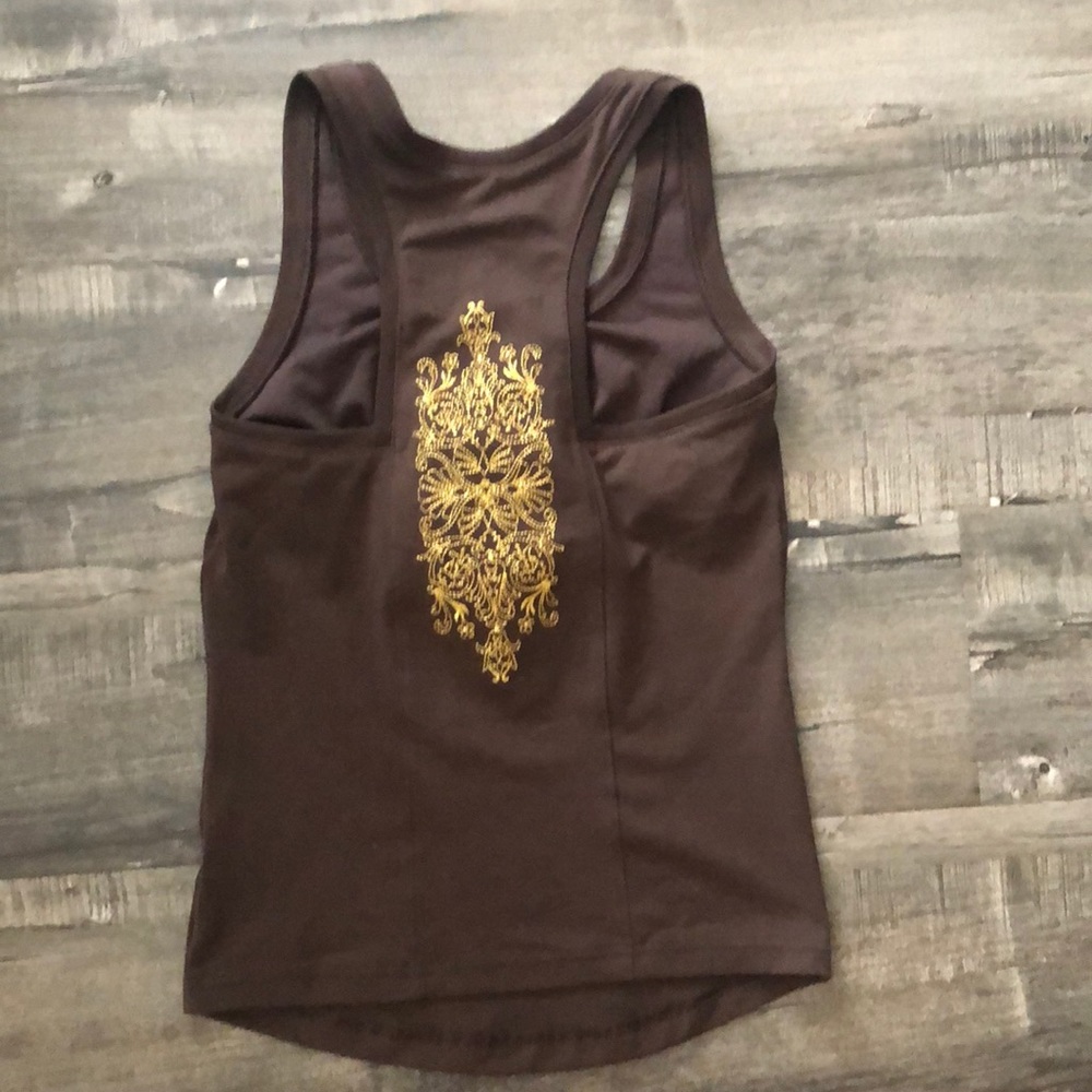 Old Navy Athletic Brown and Gold Yoga Workout XS